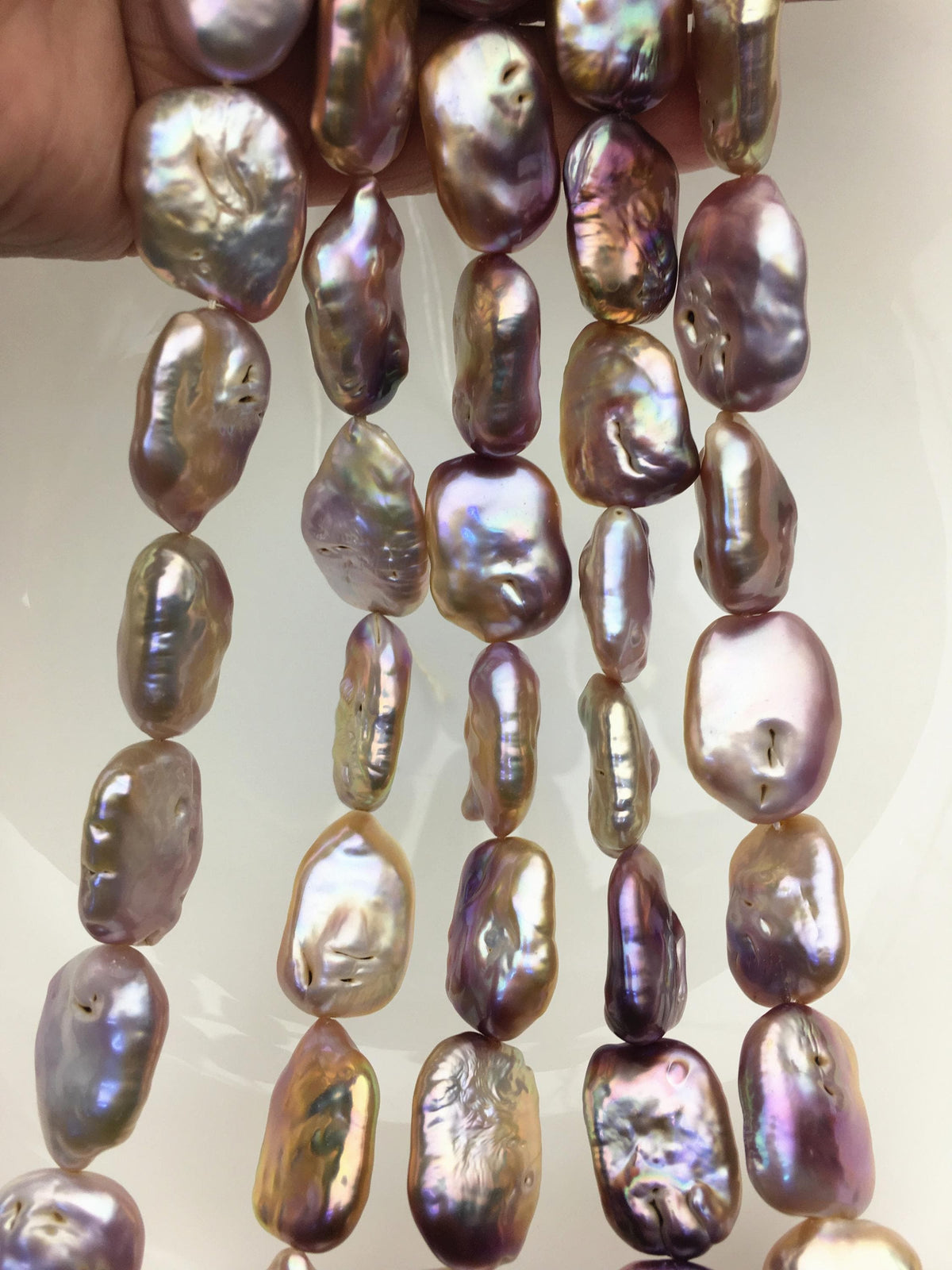 AA 15-18mm mix color thick rectangle freshwater pearls,diy bead,flat block pearl bead,ZS-103-24