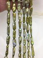 AA+ 7-8mm green Biwa Pearl Necklace,Genuine Fresh Water Pearl,Wedding Necklace,Mothers Day,ZS-80-10-58
