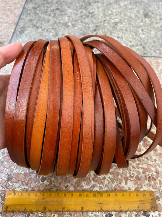 2 yards 10mmx2mm Flat Antique Brown Leather Cord, Select Length, Wholesale Jewelry Supplies, Distressed Matte Finish, LC10-200