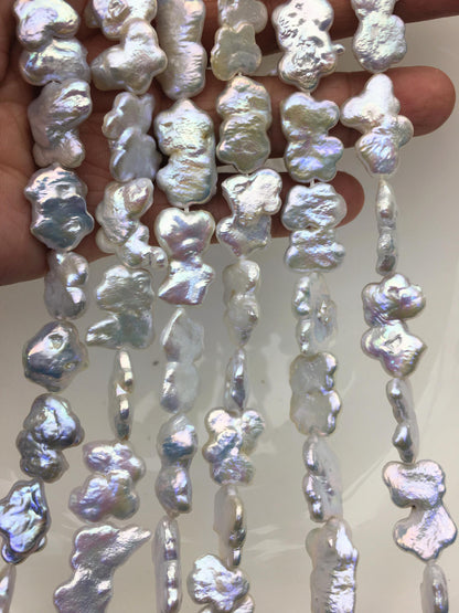 AAA 12-14mm white baroque Freshwater Pearl,ZS-119-38