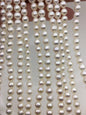 AA 6.4-7.4mm white near round freshwater pearls,RP7-2A-5