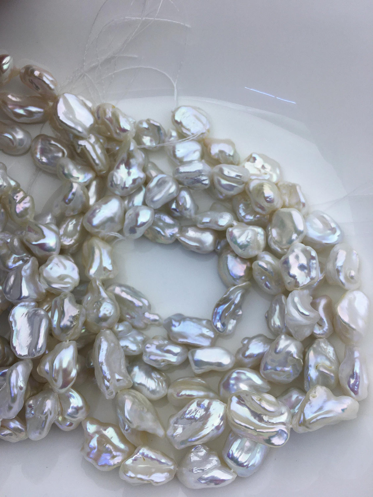 AA+ 11-14mm white thick long keshi Freshwater Pearl, DIY Loose Freshwater Pearl, wholesale price, china wholesale pearl, ZS-200-93