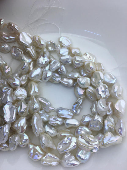 AA+ 11-14mm white thick long keshi Freshwater Pearl, DIY Loose Freshwater Pearl, wholesale price, china wholesale pearl, ZS-200-93
