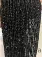 AAA 3mmx3mm Very Shine Black Spinel Rondelle Faceted, 15.3 inches, one strand, Semi Precious stone, black spinel beads, SP-R3-005