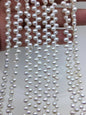 AAA 4.5-5mm white rice freshwater pearls, Cultured white rice freshwater pearls beads strand, LR4-3A-44