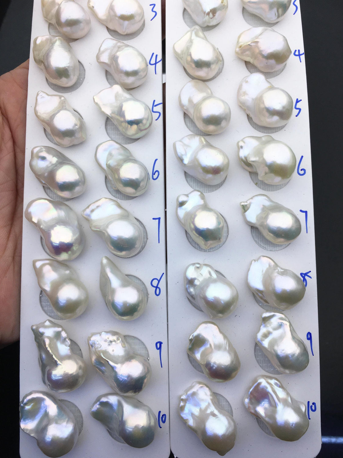 1 pair AAA 12-16x18-25mm White Flame ball Pearl Pairs-large Baroque freshwater pearl pairs,Fire Ball Pearl,FL15-3A-8-51