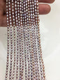 Purple Rice Freshwater Pearl Strand — 3–3.5 × 4–5 mm