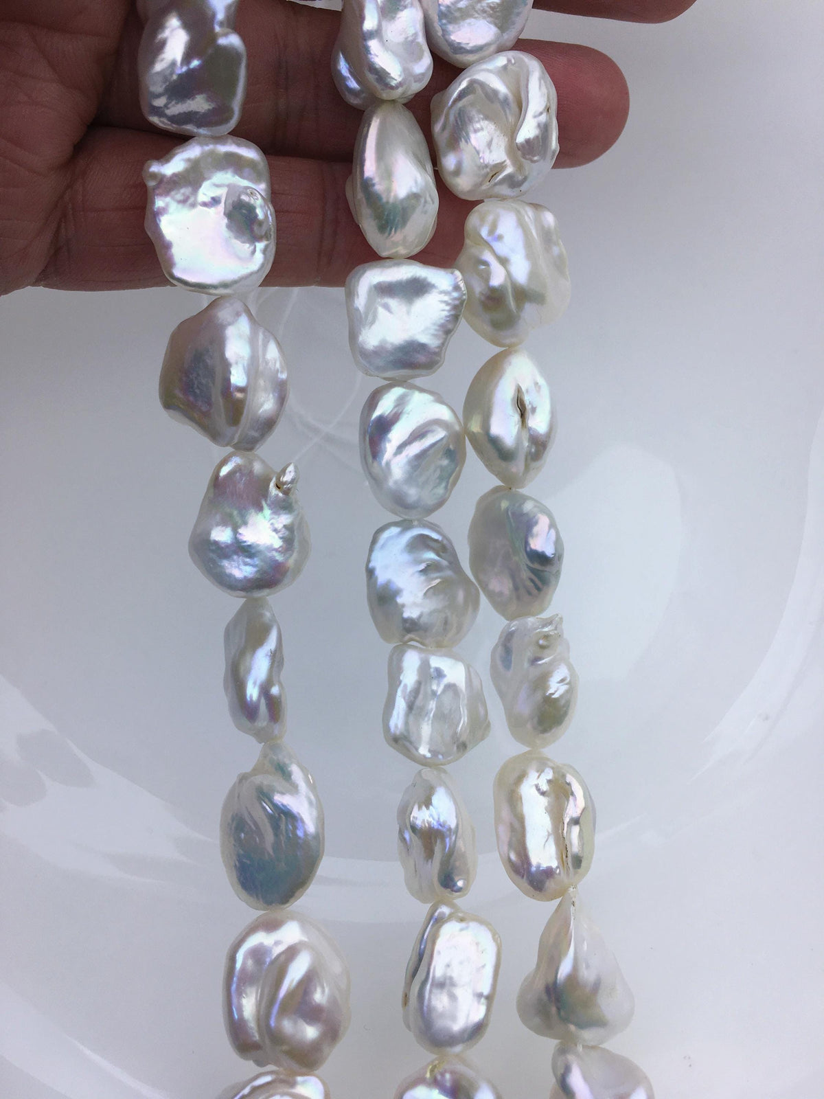 AA+ 14-17mm white thick keshi Freshwater Pearl, DIY Loose Freshwater Pearl, wholesale price, china wholesale pearl, ZS-200-104