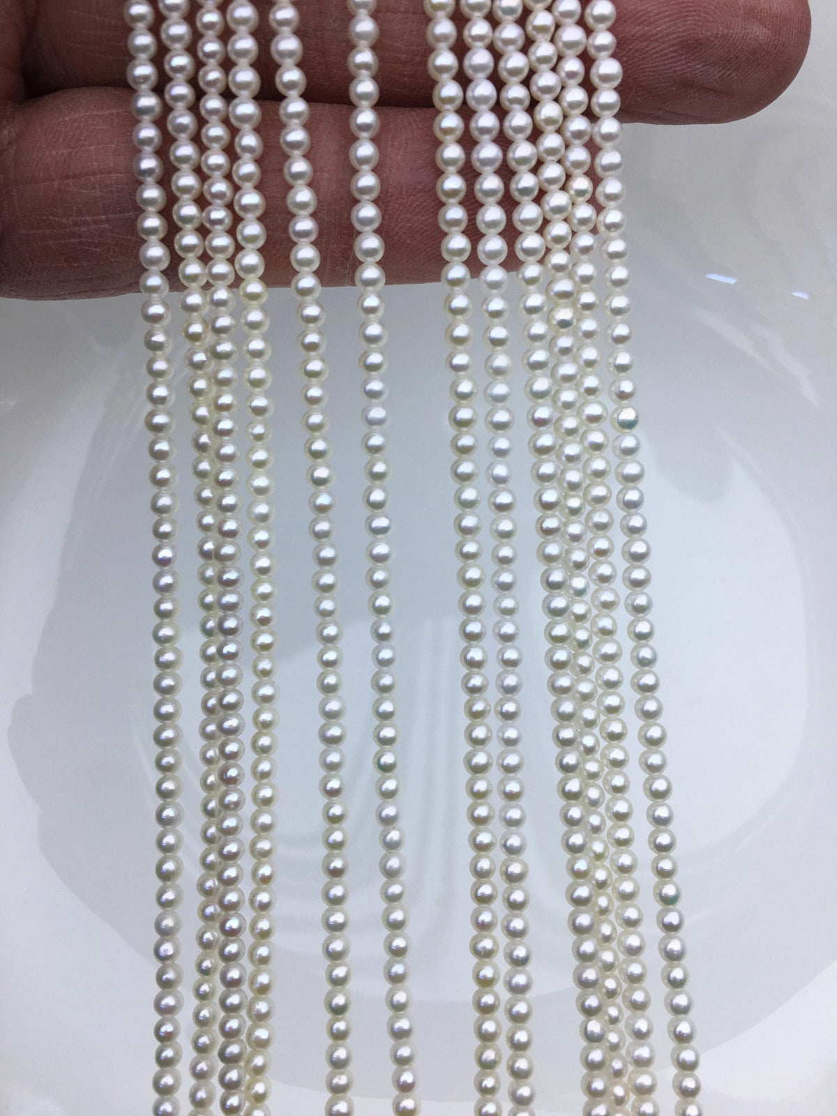 AAA 2.5-2.7mm white round seed freshwater pearls, for pearl necklace, loose freshwater pearl, RP2-3A-13