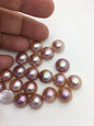 20pcs AAA 13-14mm Baroque Freshwater Mabe Natural Purple Rainbow Freshwater Pearls,no hole,MB-T70