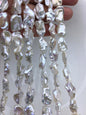 AA+ 11-14mm white long Keshi Freshwater Pearls,ZS-200-99
