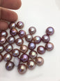 12pcs AAA 13-15mm Baroque Freshwater Mabe Natural Purple Rainbow Freshwater Pearls,no hole,MB-T73
