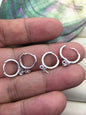 Heavy high quality S925 Sterling Silver clip earrings, 925 solid silver earwires, for dangle earrings, DIY, wholesale, ASL-ER-001