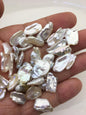 64grams AAA 7-12mm white keshi Freshwater Pearls,no hole,ZS-127-1-18