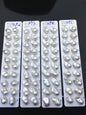 AAA 12-16x18-22mm White Flame ball Pearl Pairs - 0.9mm top half hole,large Baroque freshwater pearl pairs,FL15-3A-8-50