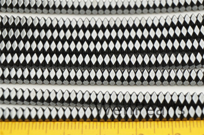 Hematite,2x4mm diamond Beads,AAA, 200 beads,15.5 inches,G50-DM24-001