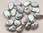 1pc AA+ 17-18mm Big Gray Drop Coin freshwater pearls,2.2mm side hole,COIN17-T1