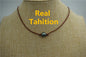 10-12mm Tahitian hand rolled and knotted leather necklace, men or women choker, Black Leather Pearl necklace, BROWN, LIGHT BROWN, Le11-009