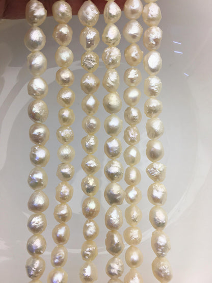 AAA 8-9mm natural ivory thorn freshwater pearl,LM8-T2