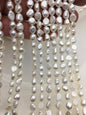 2 Strands AA 6–7mm White Nugget Freshwater Pearls | LM6-2A-5