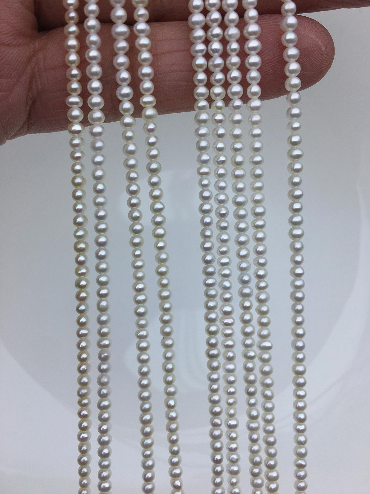 AAA 2.5-2.7mm white small potato seed freshwater pearls,Valentine's Day gift,for pearl necklace,CR2-3A-1