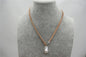 AAA Big Flameball Pearl Leather Cord Necklace, pearl and leather jewelry, leather necklace, creamy pearl, Le5-020