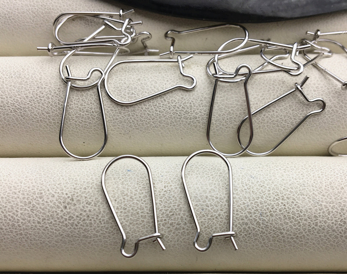 5 pairs 8x16mm S925 sterling silver Owlbbabies Fish Earring Hooks French Wire Hooks Hypo-allergenic Jewelry Findings, ASL-ER-008
