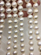 AA 11.5-13mm white near round freshwater pearls,white Pearl necklace, Natural Pearl Necklace,RP12-2A-2