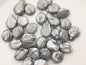 10pcs AA 16-17mm gray coin freshwater pearls,1.0mm through hole,COIN16-T2