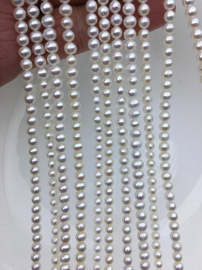 AA+ 4-4.5mm white potato freshwater pearls,seed freshwater pearl,CR4-2A-5