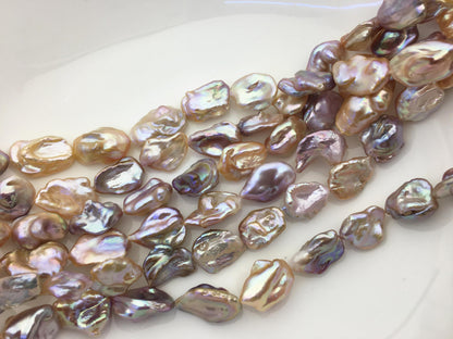 AAA 13-15mm natural mix color keshi Freshwater Pearl, DIY Loose Freshwater Pearl, wholesale price, china wholesale pearl, ZS-200-121-2