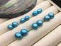 AAA 8mm/10mm Blue rice freshwater loose pearls pair, for make dangle pearl earrings, brown rice pearls, custom drill hole, LR9-3A-4-18