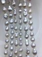 1 strands AA+ 9-11mm white flame ball pearl,FL15-2A-5-60