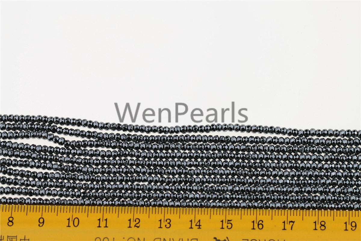Hematite,2x3mm Rondelle Beads,AAA, 180pcs,15.5 inches,G50-B23-001