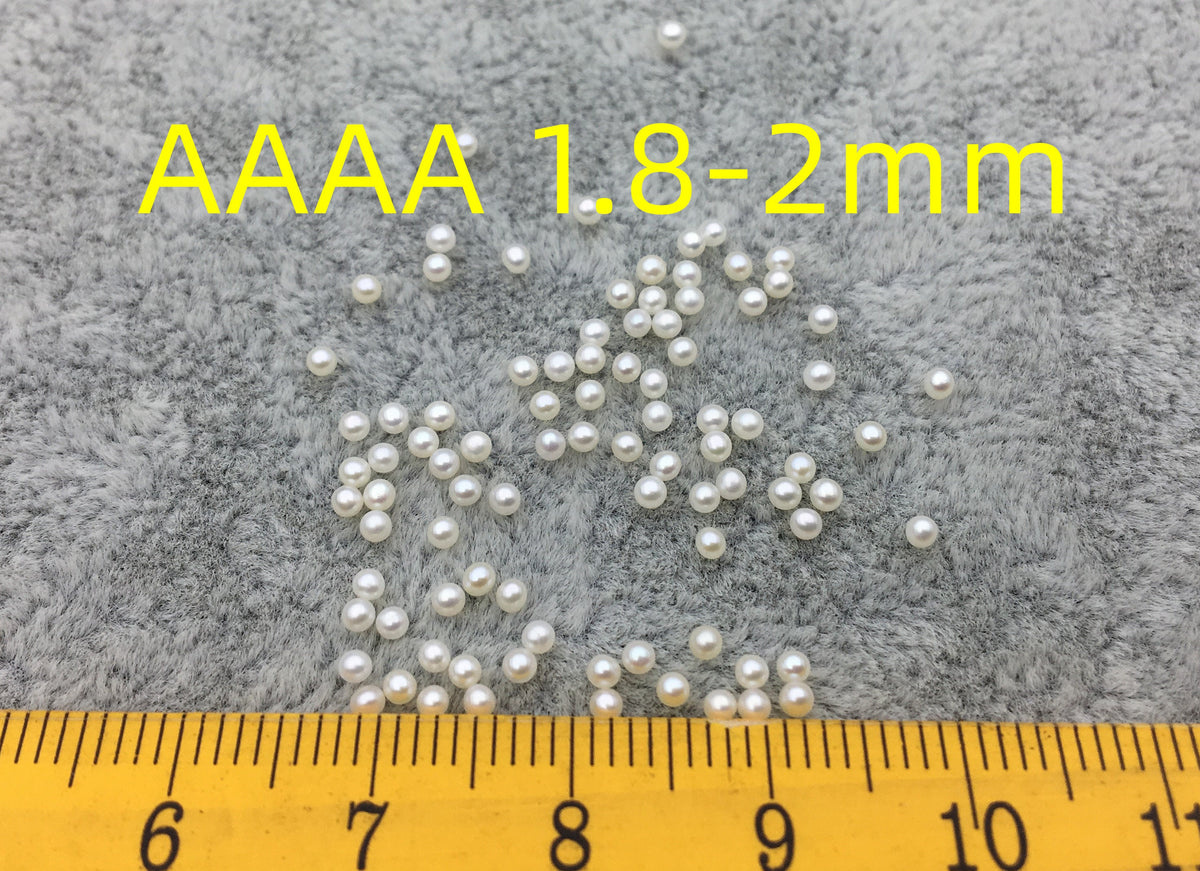 AAAA 1.8-2mm white round freshwater seed pearls,no hole,Cultured pearl,diy pearl beads,Happiness,birthday,RP1-4A-4