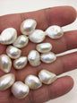 10pcs AAA 11.5-12.5mm white long nugget freshwater pearls, white baroque pearl, irregular pearl, pearl wholesale supply China, LM12-T5