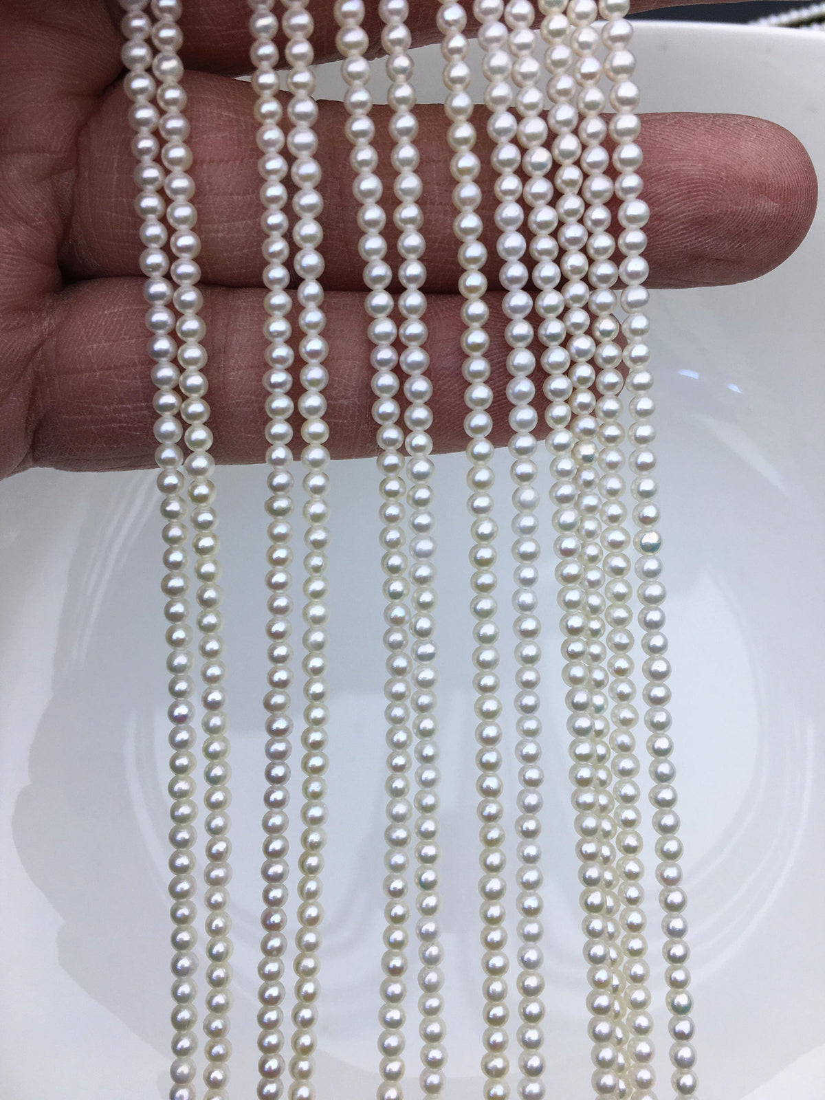 AAA 2.5-2.7mm white round seed freshwater pearls, for pearl necklace, loose freshwater pearl, RP2-3A-13