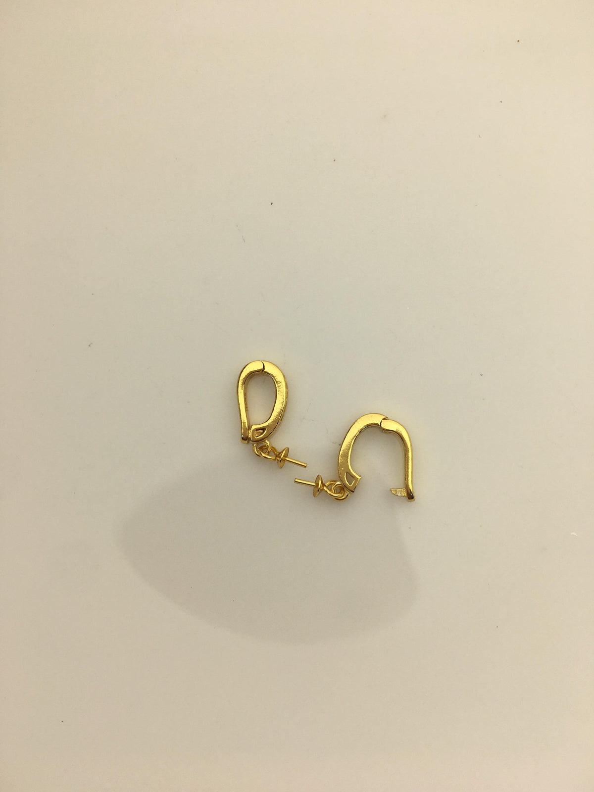 2pcs 6.5*13mm Cz zircon S925 gold sterling silver pendant hook, for pendant,ASL-P-022