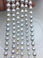 AA+ 8-10mm white baroque drop Edison Freshwater Pearl,ED10-2A-2-46