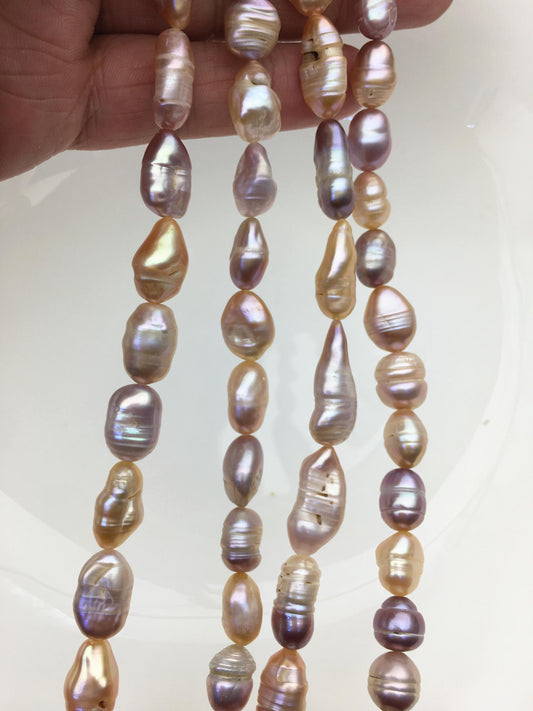 4 strands AA 8-10mm pink purple keshi Freshwater Pearl,DIY Loose Freshwater Pearl,ZS-200-121-6
