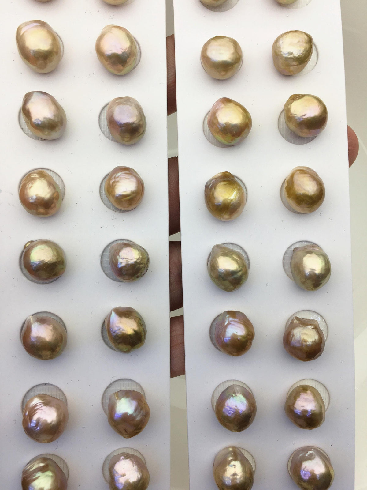 5pairs AAA 11-12mm Natural Rainbow baroque drop edison freshwater pearl Pair,no hole,ED11-3A-2-5