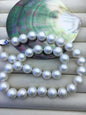 17.5 inches AA+ 11-13mm white round freshwater Pearl necklace, genuine freshwater Pearl necklace, Natural Pearl Necklace, NPN1-068