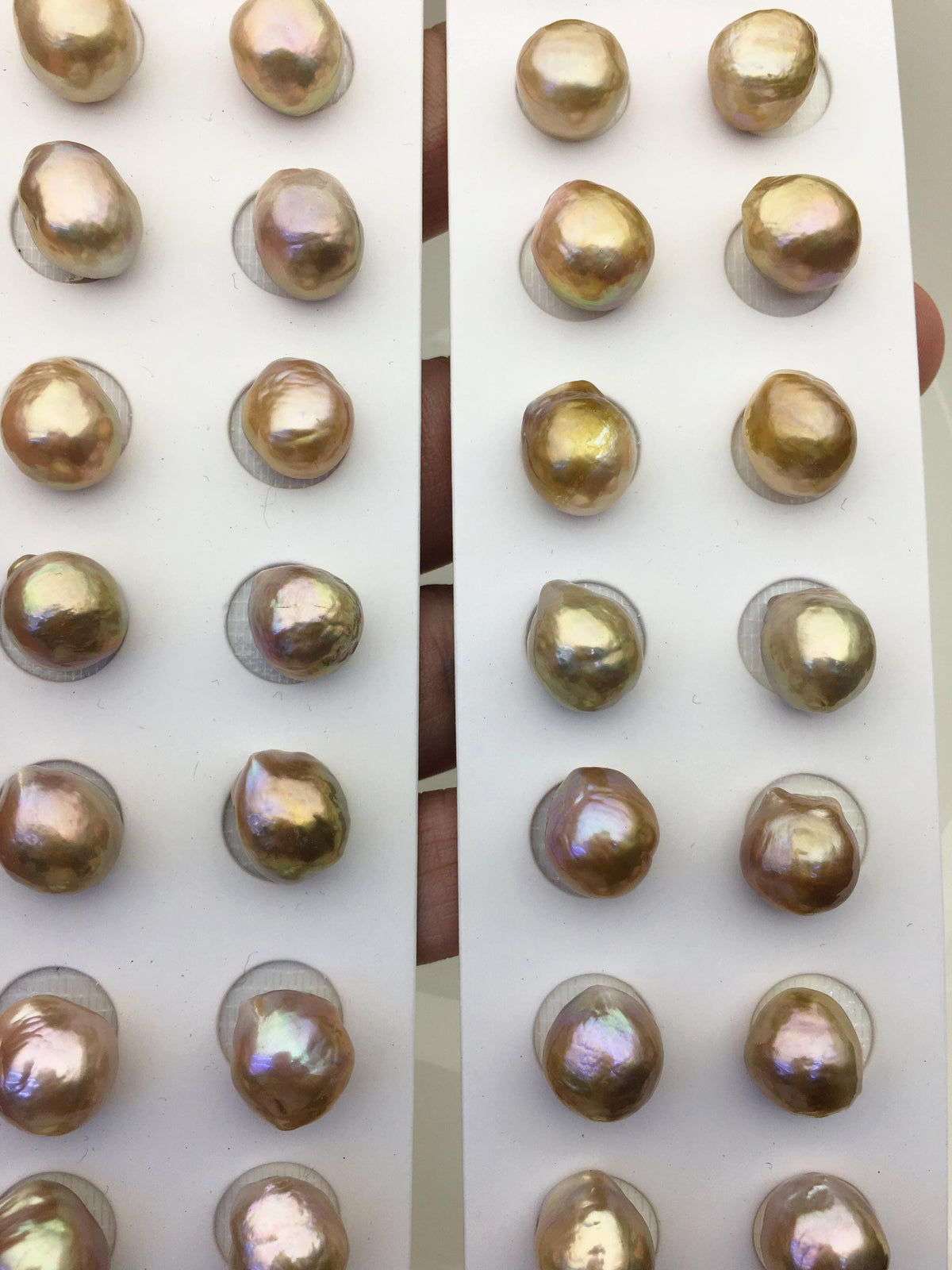 5pairs AAA 11-12mm Natural Rainbow baroque drop edison freshwater pearl Pair,no hole,ED11-3A-2-5