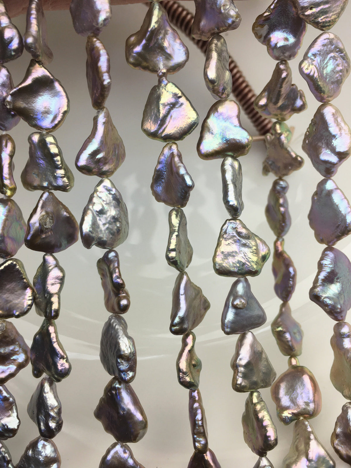 AA+ 8-11mm Gray Rainbow Golden keshi Freshwater Pearl,DIY Loose Freshwater Pearl,ZS-200-1