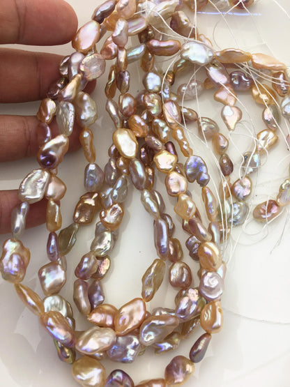 AAA 8-10mm natural pink purple keshi Freshwater Pearl,DIY Loose Freshwater Pearl,ZS-200-121-13