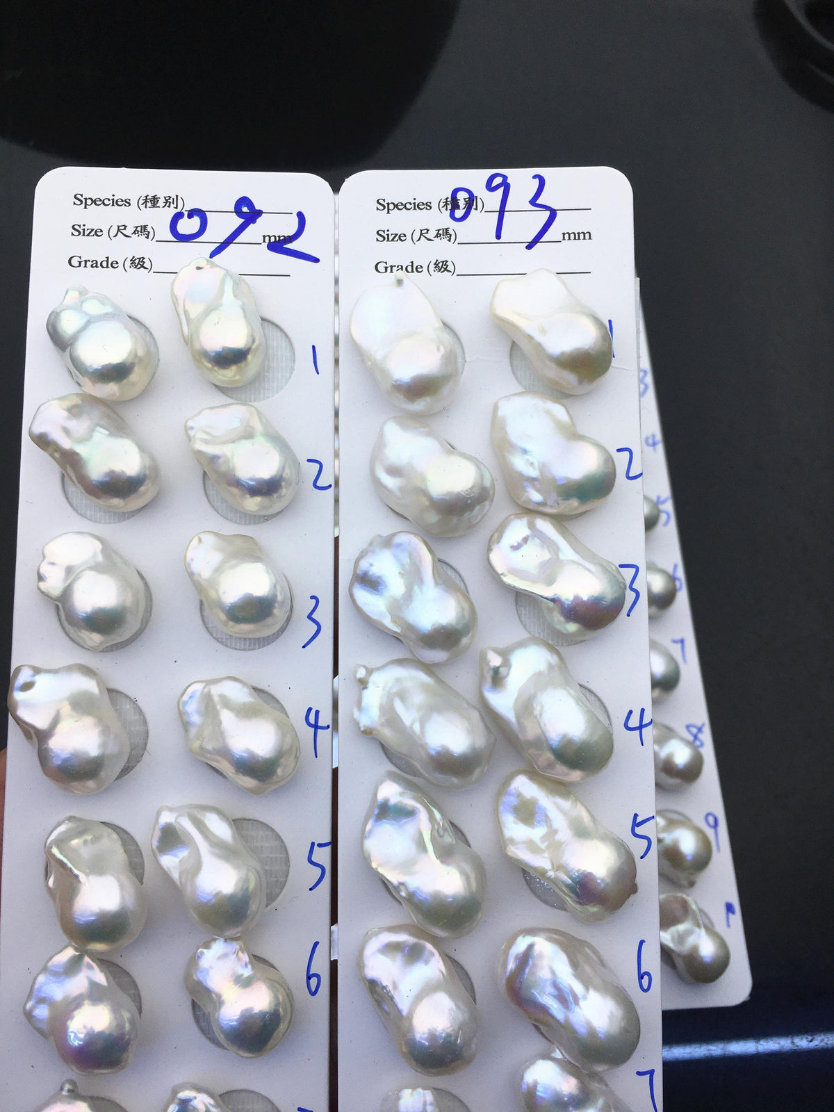 AAA 12-16x18-22mm White Flame ball Pearl Pairs - 0.9mm top half hole,large Baroque freshwater pearl pairs,FL15-3A-8-50