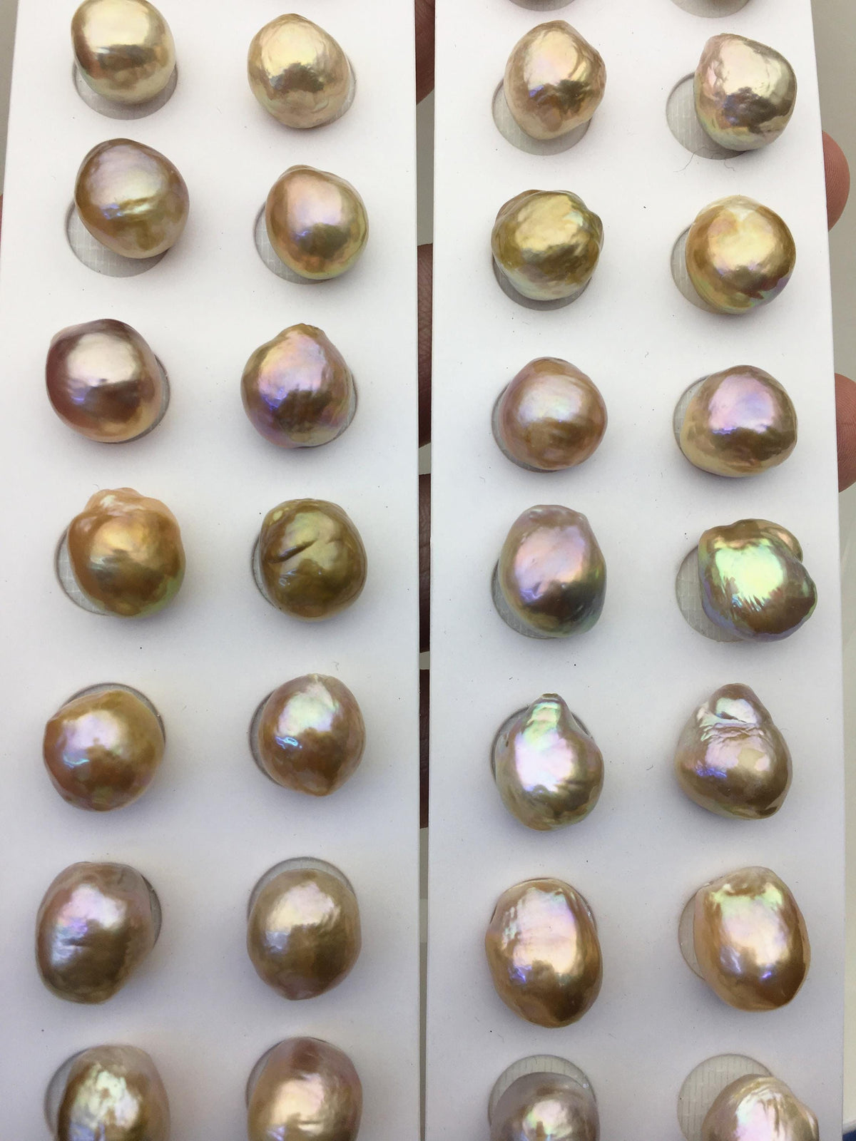 5pairs AAA 12-13mm Natural Rainbow baroque drop edison freshwater pearl Pair,no hole,ED11-3A-2-6