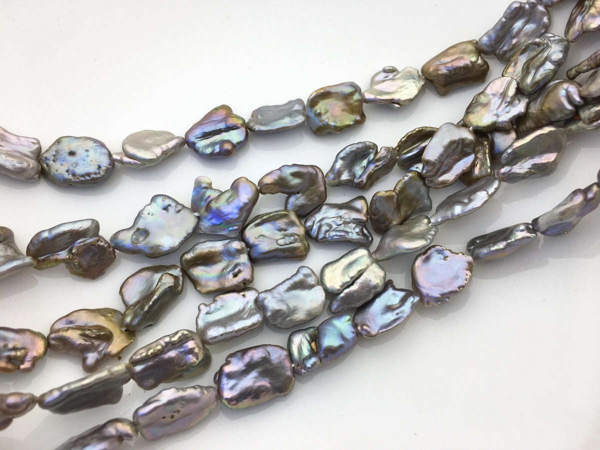 AA+ 11-14mm Gray Bronze keshi Freshwater Pearl,DIY Loose Freshwater Pearl,ZS-200-77