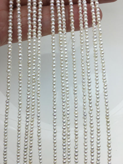 AA+ 2-2.5mm white tiny seed potato freshwater pearls,seed pearl,small size pearls bead wholesale,CR2-2A-2