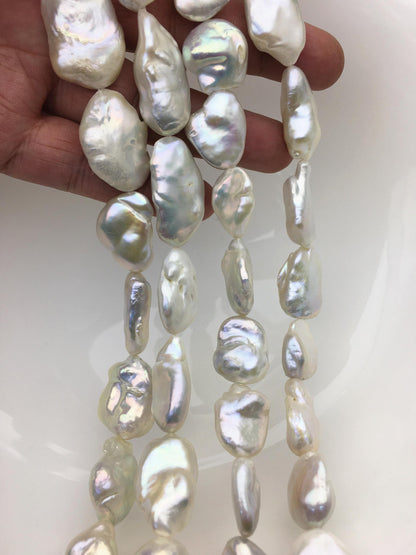AA+ 13-19mm White baroque Freshwater Pearl,DIY Loose Freshwater Pearl,ZS-200-18